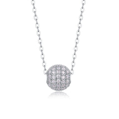 Meet At This Moment - A Fashionable And Luxurious Diamond Jewelry Pendant Set With Moissanite S925 Sterling Silver And Platinum Plating