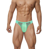 Sexy Low Waist High Fork Men's Briefs Ultra-thin Ice Silk