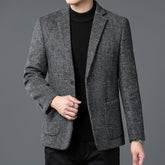 Business Men's Wool Casual Striped Suit Jacket