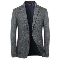 Business Men's Wool Casual Striped Suit Jacket