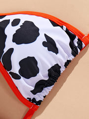 Women's Fashionable Bikini Set - Random Prints - Strapless Swimsuit Two-piece Set - Beach Style Bikini