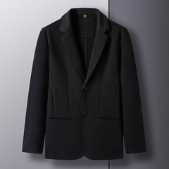 Solid Color Button Fashion Men's Casual Cotton Jacket