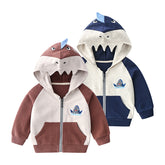 Children's Cartoon Cotton Hooded Cardigan Jacket