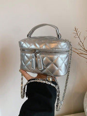 New Style Niche Design Fashion Mini Bag Women's Diamond Chain Messenger Bag Casual Handbag Bucket Bag