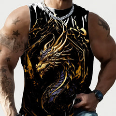 Full Printed Vest Made Of Polyester Material