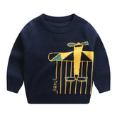 Children's Autumn And Winter New Double-layer Cotton Sweater