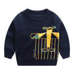 Children's Autumn And Winter New Double-layer Cotton Sweater