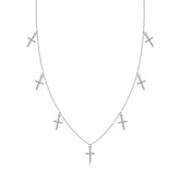 Holy Light Cross - A Fashionable And Luxurious Diamond Jewelry Pendant Set With Moissanite S925 Sterling Silver And Platinum Plating