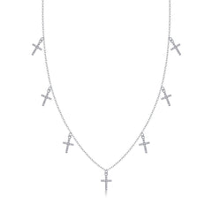 Holy Light Cross - A Fashionable And Luxurious Diamond Jewelry Pendant Set With Moissanite S925 Sterling Silver And Platinum Plating