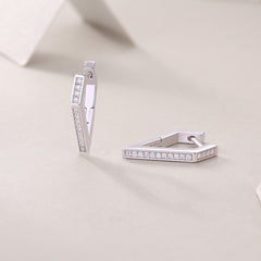 Coronation - Fashionable And Luxurious Diamond Jewelry Set With Moissanite S925 Sterling Silver And Platinum-plated Stud Earrings