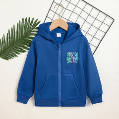 Toddler Girl Zip Up Hoodie Jacket Sorry Or Whatever Letter Print Long Sleeve Sweatshirt Kids Hooded Jacket