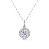 Dandelion - A Fashionable And Luxurious Diamond Jewelry Pendant Set With 2-carat Moissan Diamonds, S925 Sterling Silver And Platinum Plating