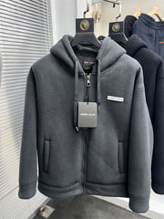 Polar Fleece Jacket Winter Men's Fleece-lined Thickened