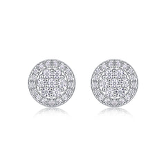 Cosmic Conjecture - Fashionable And Luxurious Diamond Jewelry Set With Moissanite S925 Sterling Silver And Platinum-plated Stud Earrings