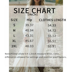 Women's Elegant Floral Lace Maxi Dress Bohemian V-Neck Long Sleeve Flowy Wedding Guest Dress