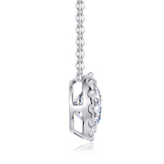 Legend Of The Starry Night - A Fashionable And Luxurious Diamond Jewelry Pendant Set With 2-carat Moissanite S925 Sterling Silver And Platinum Plating