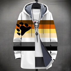 Digital Printing Plus Velvet Men's Casual Jacket