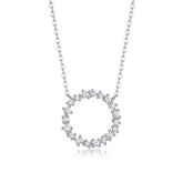 Emerald Water Ripples - A Fashionable And Luxurious Diamond Jewelry Pendant Set With Moissanite S925 Sterling Silver And Platinum Plating