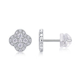 Ningxiang - Fashionable And Luxurious Diamond Jewelry Earrings Set With Moissanite S925 Sterling Silver And Platinum-plated Stud Earrings