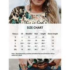 Women's Western Cowboy Print T-Shirt - Loose Fit Crew Neck Short Sleeve Tee, Color Block Design, Breathable Summer Top