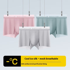 Ice Silk Men's Underwear Thin Breathable Boxers