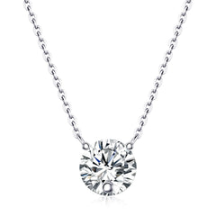 Love Of Time - A Fashionable And Luxurious Diamond Jewelry Piece Set With 2-carat Moissan Diamond S925 Sterling Silver And Platinum-plated Pendant