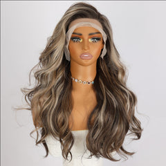 Hot Selling Synthetic Hair Wigs Highlight Wear Go Wigs For Black Women Glueless Wigs