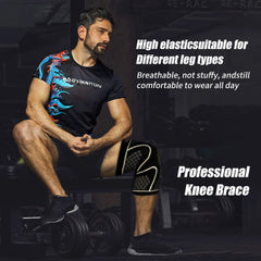 1 Pair Copper Knee Pads Ultimate Shock-Absorbing Gear For Men & Women Superior Knee Support For Sports Yoga Fitness Basketball