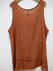 Self-pick-up Plus Size Women's Solid Colour Summer Sleeveless Shirt Casual Lightweight Tank Top Only Self-pickup Is Supported