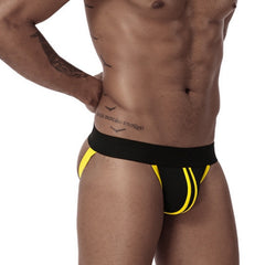 New Men's Sexy Double Ding Solid Color Cotton U Pouch Sexy