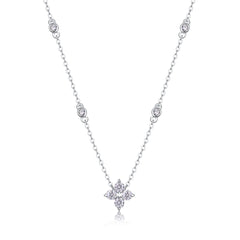 Sweetheart Halo - A Fashionable And Luxurious Diamond Jewelry Pendant Set With 2-carat Moissanite S925 Sterling Silver And Platinum Plating
