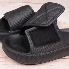 Poop Feeling Velcro Platform Female Summer Couple Bathroom Home Bath Eva Slippers