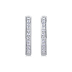 Morning Dew - Fashionable And Luxurious Diamond Jewelry Set With Moissanite S925 Sterling Silver And Platinum-plated Stud Earrings