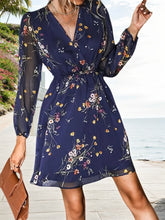 2025 Women's New Dress, V-neck Chiffon Long, Elegant Countryside Sleeves, Casual Style, Fashionable And Beautiful