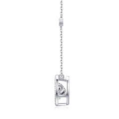 Mobius - A Fashionable And Luxurious Diamond Jewelry Piece Set With 1-carat Moissanite S925 Sterling Silver And Platinum-plated Pendant