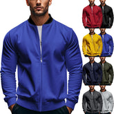 Long-sleeve Zipper Baseball Uniform Coat Jacket