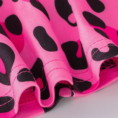 3pcs Toddler Girl's Halloween Dress Skull Ghost Bats Print Stretch Long Sleeve A-line Dresses