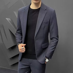 Korean Slim Business Style Casual Suit Top