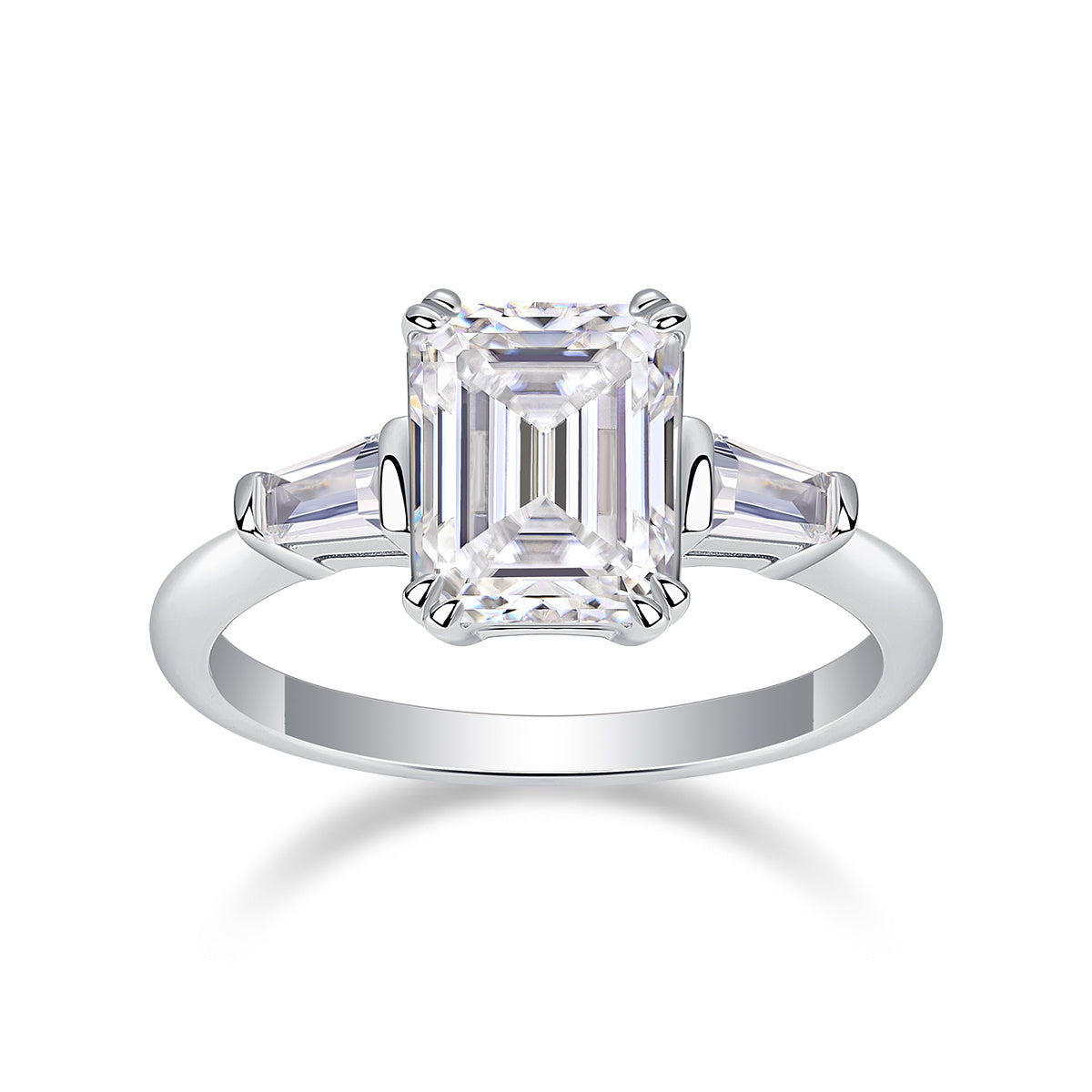 Starry Sky Mirror - A Fashionable Diamond Jewelry Piece Set With Moissanite S925 Sterling Silver And Platinum Diamond Ring