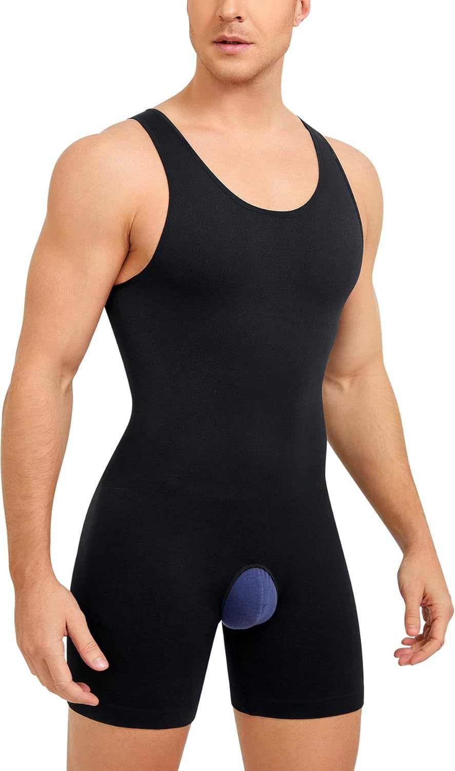 Men's Body-shaping Corsets Crotch Hollow-out Cinched Belly Contracting Inner Wear Base Body-shaping Corsets