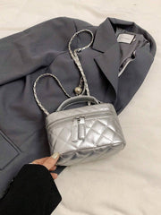 New Style Niche Design Fashion Mini Bag Women's Diamond Chain Messenger Bag Casual Handbag Bucket Bag