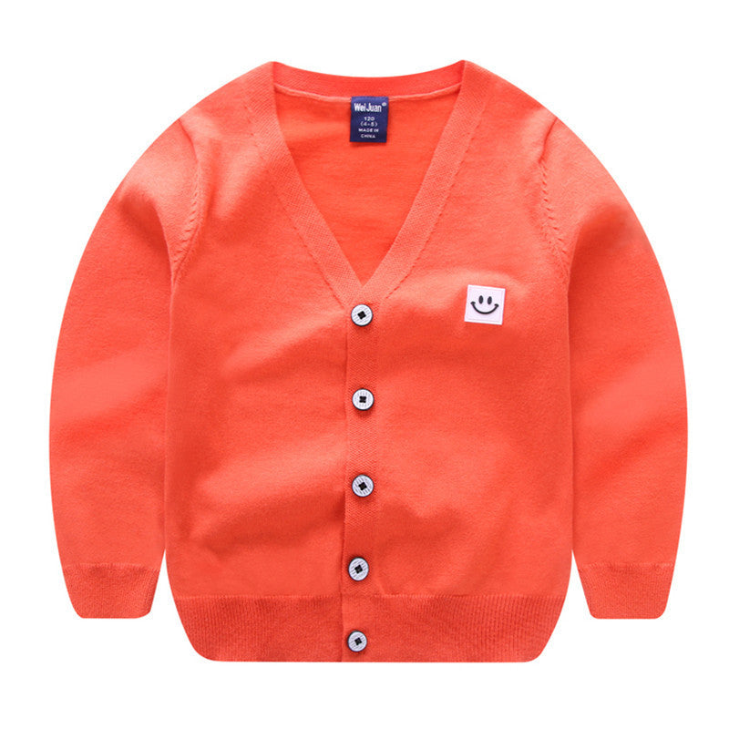 Boys Thin Striped Cardigan