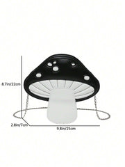 Foreign  2025 Summer New Contrast Color Simulation Mushroom Crossbody Chain Bag Girl Cross-border  Funny Crossbody Bag