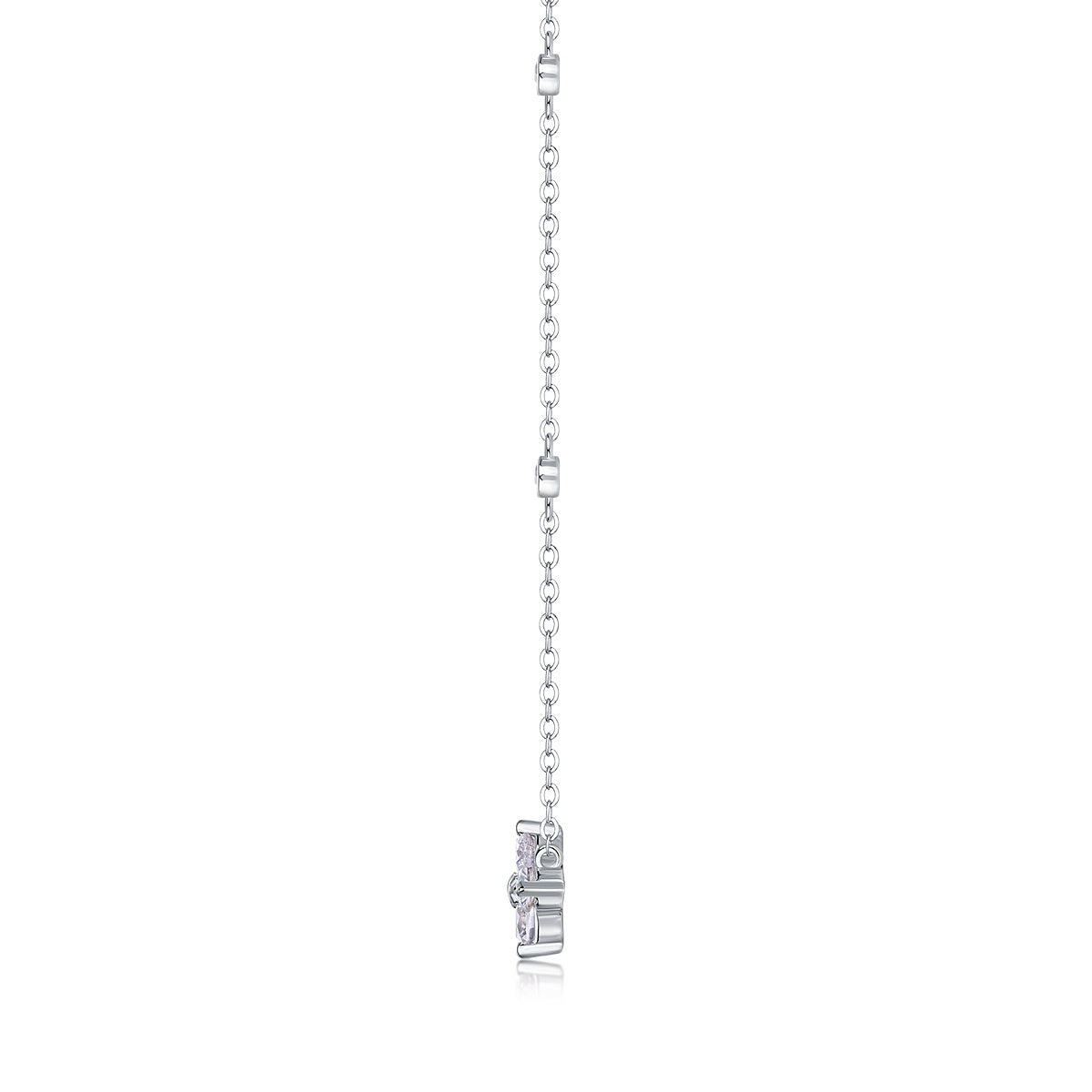 Radiant Star - A Fashionable And Luxurious Diamond Jewelry Pendant Set With Moissanite S925 Sterling Silver And Platinum Plating