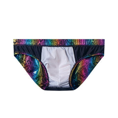 Men's Swimming Trunks Serpentine Rainbow Briefs