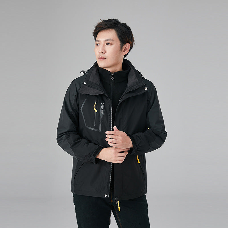 Shell Jacket Men's Three-in-one Fleece