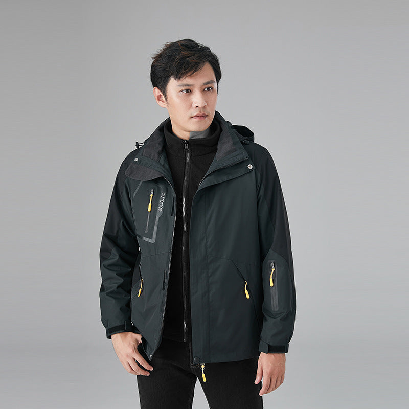 Shell Jacket Men's Three-in-one Fleece