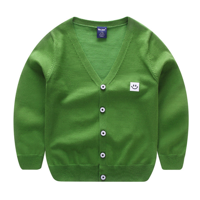 Boys Thin Striped Cardigan