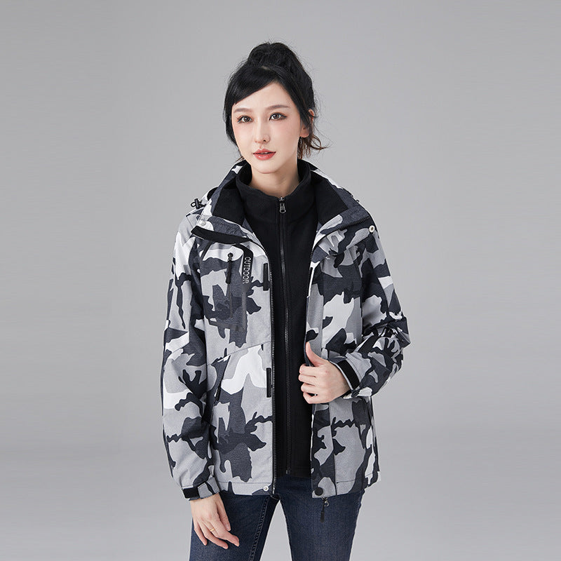 Shell Jacket Men's Three-in-one Fleece
