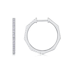 Modern Star Ring - Fashionable Earrings And Stud Jewelry Set With Moissanite S925 Sterling Silver And Platinum-plated Diamonds